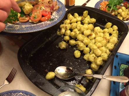 4. Gnocchi with pesto and parmesan
