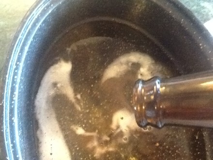 5. Adding in the ginger beer